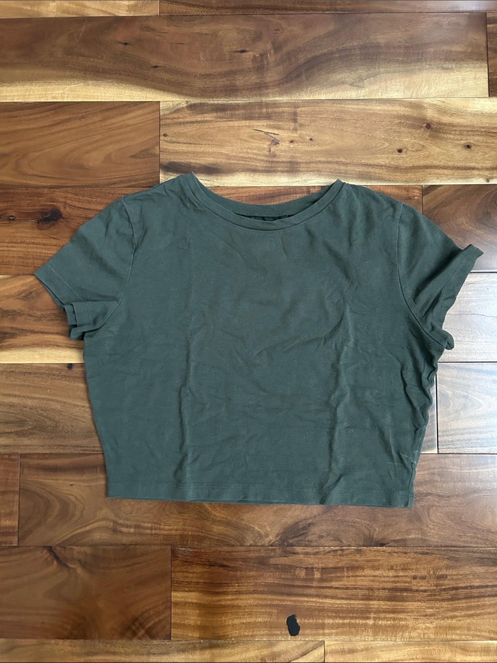 wild fable Olive Green Cropped Tee